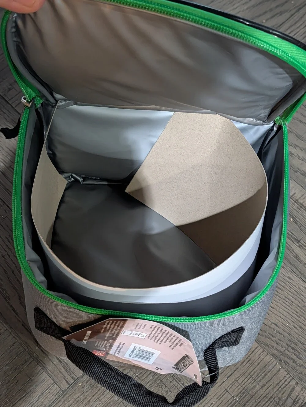 Brand New Minecraft Creeper Dual Compartment Insulated Tote Case Lunch Bag